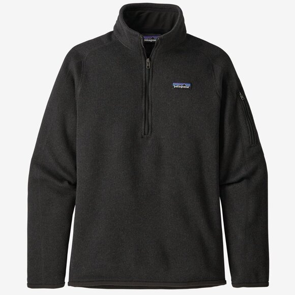 Patagonia Women's Better Sweater® Black 1/4-Zip Fleece - Picture 1 of 7